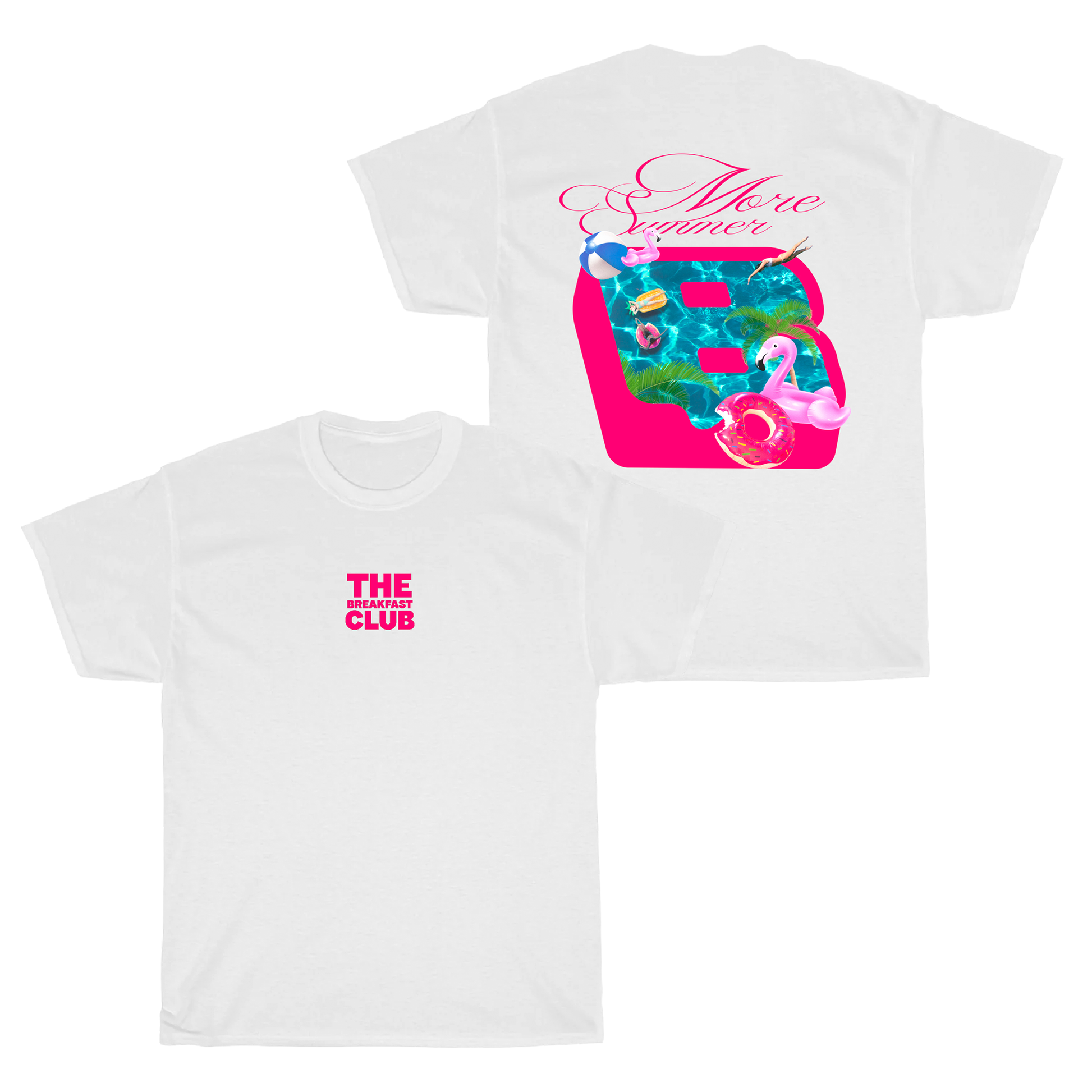 Pool Tee - Pink White