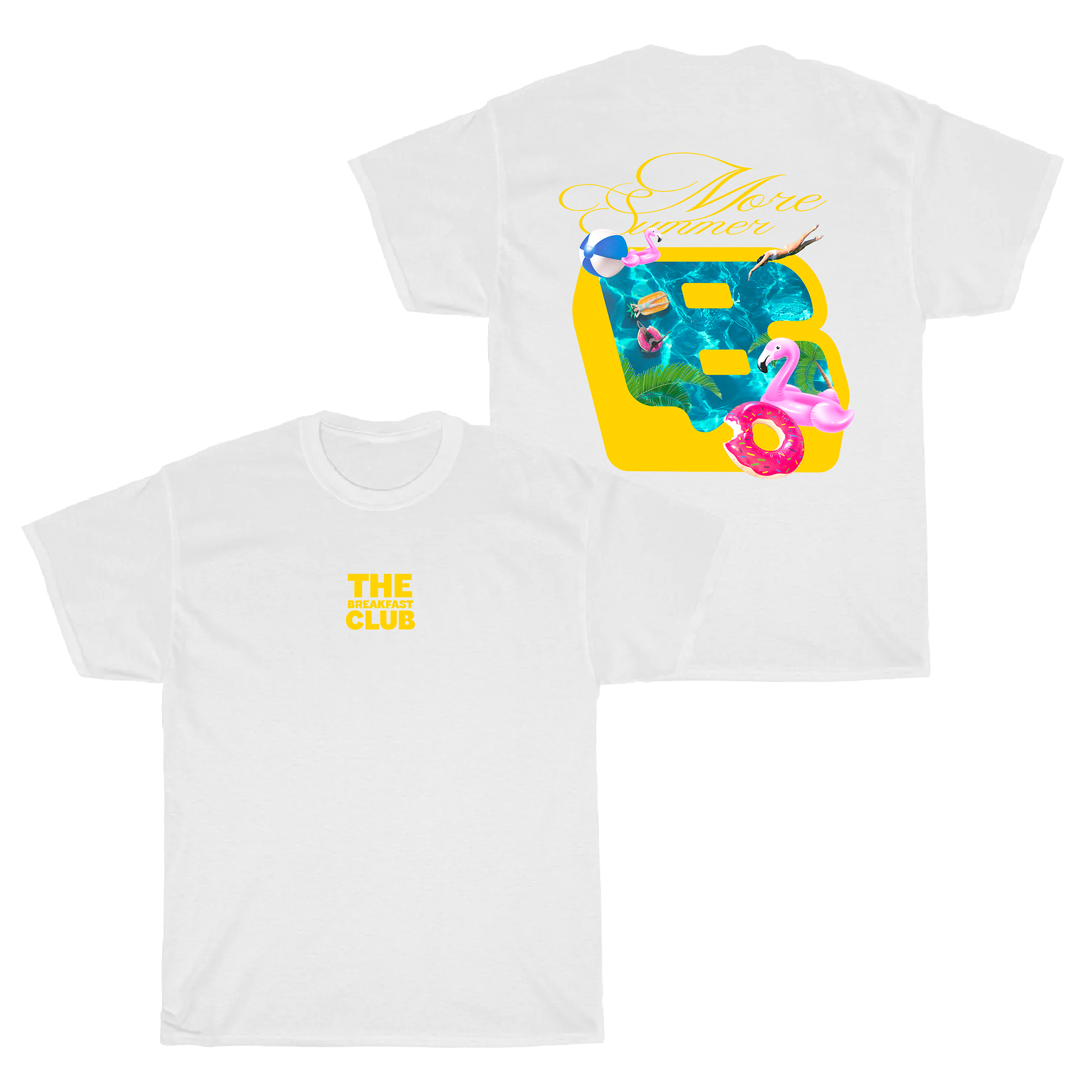 Pool Tee - Yellow White